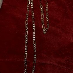 Zales Jewelers - Figaro chain and matching bracelet