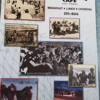 Hukilau Cafe - Menu cover- love the history - Hawaiian Near Me - Laie, Hawaii Hukilau Cafe - Menu cover- love the history - Hawaiian Near Me - Laie, Hawaii