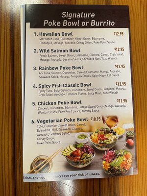 Menu photo 5 Poké Falls Tampa, FL