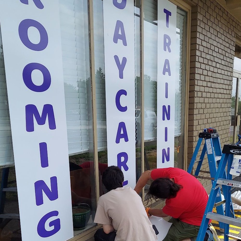 Fastsigns - Window Decals for Dog Services at shop on Rte 17N in Upper Saddle River - Signmaking Near Me - Saddle River, New Jersey