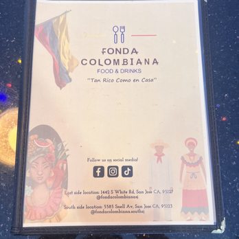 Fonda Colombiana #2 - Menu - Colombian Near Me - San Jose, California Fonda Colombiana #2 - Menu - Colombian Near Me - San Jose, California