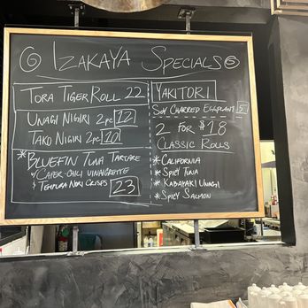 Izakaya Tora - Specials board - Sushi Bars Near Me - Las Vegas, Nevada