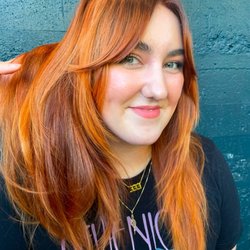 Beautiful copper balayage by Kassi