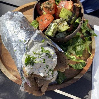 Lebanon Restaurant & Cafe - Gyro wrap with salad - Mediterranean Near Me - Spokane, Washington