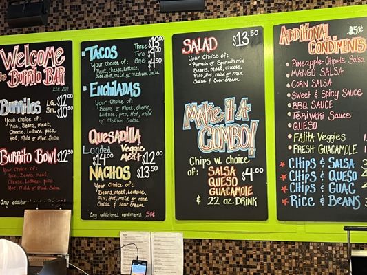 Menu photo 1 Burrito Bar Portland, OR