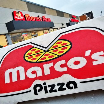 Marco's Pizza - a sign for marco's pizza - Pizza Near Me - Riverview, Michigan