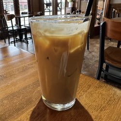 Javier's Café - Vanilla iced latte. Yum even on a chilly morning.