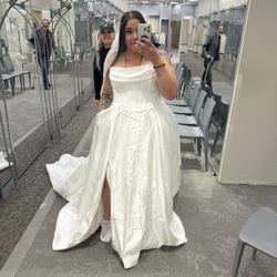 David's Bridal - Wrinkly dress :/