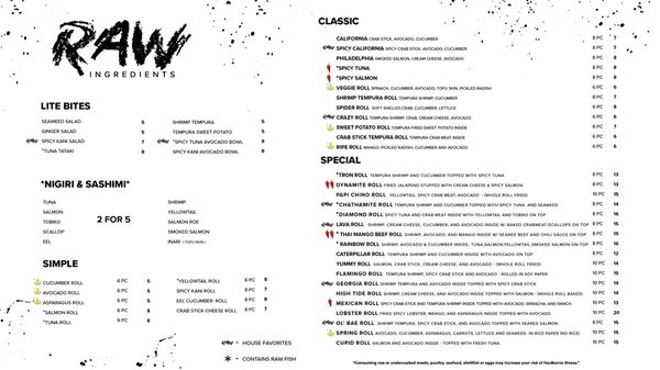 Menu photo 8 Raw Ingredients Tybee Island, GA Menu photo 8 Raw Ingredients Tybee Island, GA