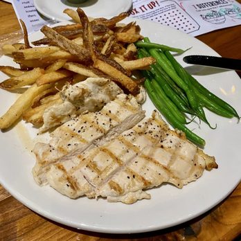 Burtons Grill & Bar - Grilled chicken +2 sides of fries +1 green beans ( your choice, kids menu) - New American Near Me - Sterling, Virginia