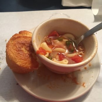 Casa Blanca Restaurant - a bowl of soup and a piece of bread - Mexican Near Me - Raymondville, Texas