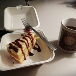 The Rustic Table - Lemon mascarpone cake with a lovely fruity drizzle on top ... hmmm so creamy & light ... just delicious!