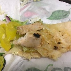 Bug found on sandwich, so unless you guys want to be sick from this or food poisioning, stay away from this subway!
