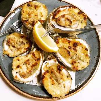 Pier 41 - Baked oysters with gouda cream sauce - Seafood Near Me - Mount Pleasant, South Carolina Pier 41 - Baked oysters with gouda cream sauce - Seafood Near Me - Mount Pleasant, South Carolina