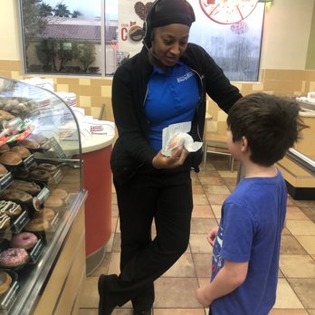 Krispy Kreme - The manager was so nice, she took one off the conveyer belt and walked around from behind the counter to give it to him. - Donuts Near Me - Kissimmee, Florida Krispy Kreme - The manager was so nice, she took one off the conveyer belt and walked around from behind the counter to give it to him. - Donuts Near Me - Kissimmee, Florida