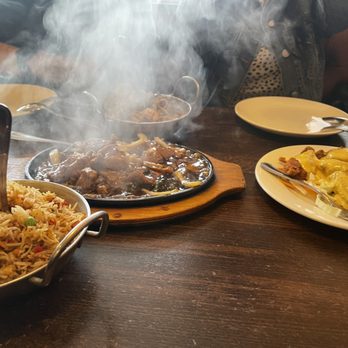 Sagar Chinese - Bellerose - Sizzling Beef  Chow mein Chicken lollipop Fried rice - Chinese Near Me - Bellerose, New York