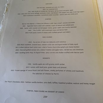 Martin Berasategui - Menu - Signature Cuisine Near Me - Lasarte-Oria, SS