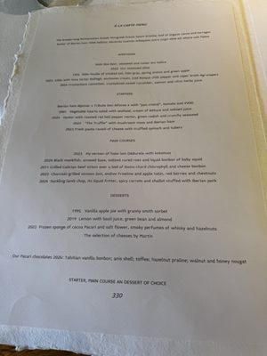 Menu photo 2 Martin Berasategui Lasarte-Oria, SS