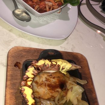 Casablanca - "Vuelve a la vida" cocktail and grilled octopus!! Loooooved it!! - Seafood Near Me - Miami, Florida Casablanca - "Vuelve a la vida" cocktail and grilled octopus!! Loooooved it!! - Seafood Near Me - Miami, Florida