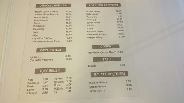 Menu photo 2 Beyaz Dürüm Istanbul, 34