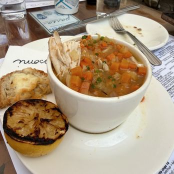Psomi - MARKET LEMON CHICKEN ORZO SOUP. So meaty thooooo!!!!! - Bakeries Near Me - Tampa, Florida