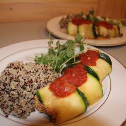 Vegan Manicotti with Cashew Cream Tofu Marinara and Quinoa