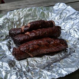 Brisket sausage. Yeah, that's a thing.