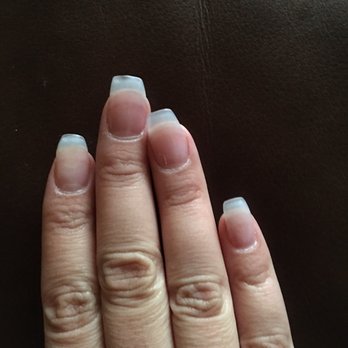 Heavenly Nails and Spa - Unevenly shaped nails. - Nail Salons Near Me - Palm Desert, California