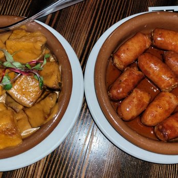 Bodega On Main - Patatas bravas and pork sausages - Spanish Near Me - Vancouver, British Columbia