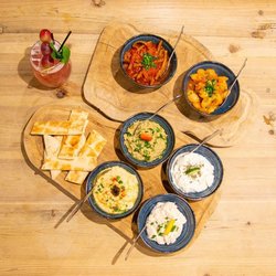 Fox Inn - A selection of the food available at Yiayias Kitchen / Yiayias at The Fox
