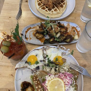 Farmacy - The sunny, Brussels, chicken & waffle, and a bloody. - Southern Near Me - Knoxville, Tennessee Farmacy - The sunny, Brussels, chicken & waffle, and a bloody. - Southern Near Me - Knoxville, Tennessee