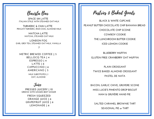 Menu photo 1 SPACE 519 | The Lunchbox Chicago, IL Menu photo 1 SPACE 519 | The Lunchbox Chicago, IL