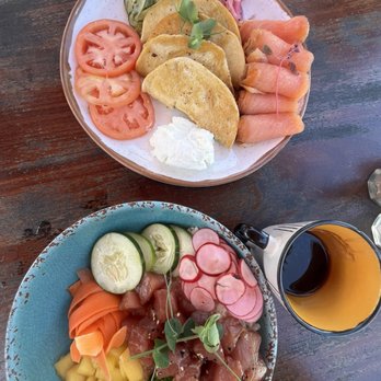 Casa Isleña Inn - Salmon platter, poke bowl, espresso - Hotels Near Me - Rincón, Puerto Rico