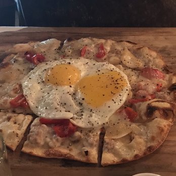 Boca - Sunny side up flatbread. - New American Near Me - Sarasota, Florida