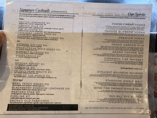 Menu photo 4 Grand Canyon Brewing & Distillery Page, AZ Menu photo 4 Grand Canyon Brewing & Distillery Page, AZ