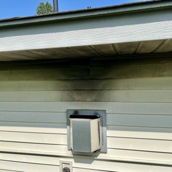 Falco's Spokane - soot house &soffit  terminal cap  should be  installed 24" below the vinyl soffit instead of 18" nearest ventilation  28" from center cap. - Heating & Air Conditioning/HVAC Near Me - Spokane, Washington