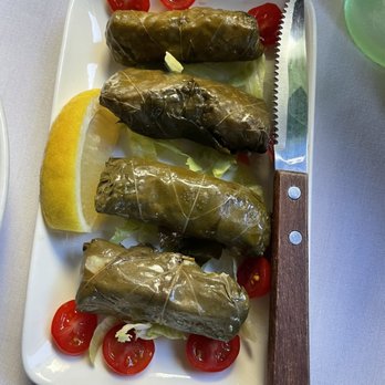 Hunkar Restaurant - 27. Stuffed Grape Leaves - Yalanci dolma. - Turkish Near Me - Carlstadt, New Jersey