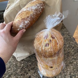 Fresh rolls and focaccia (two full sacks for less than $10) Fresh rolls and focaccia (two full sacks for less than $10)