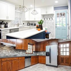 Dolan Handyman - I used the same layout of the existing cabinets and added some new ones for this renovation