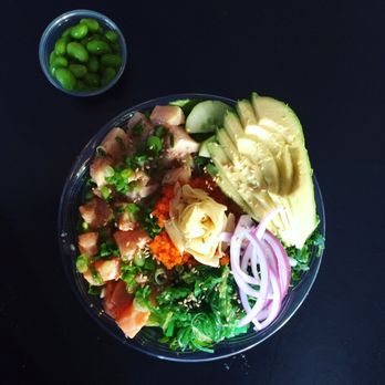 Bespoki Bowl - Yellowtail and salmon pokibowl - Poke Near Me - Troy, New York