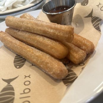 Holbox - Churros con chocolate @chellc_eats - Latin American Near Me - Los Angeles, California