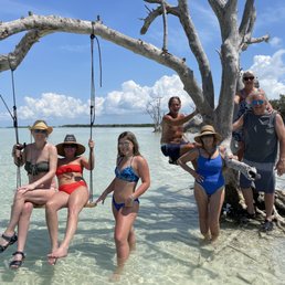 Group photo on the swing at Snipes point Group photo on the swing at Snipes point