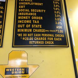 Topanga Check Cashing Service - Check cashing rates (FRAUDULENT)!!!