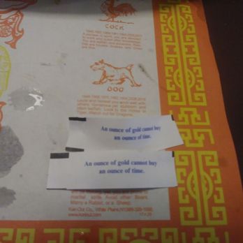 Plum Tree Chinese Restaurant - We got the same fortune (has never happened to me before) we were so shocked we got an extra cookie but they were different (Fate?!?) - Chinese Near Me - Knoxville, Tennessee