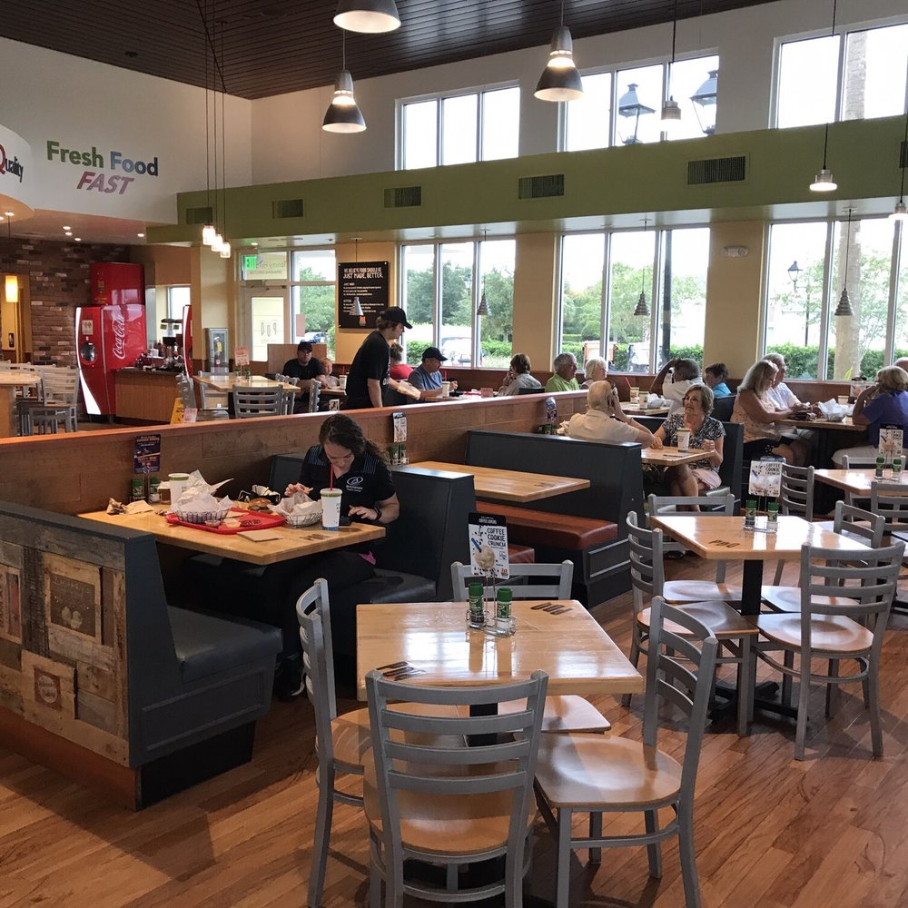 PDQ - Dining area - plenty of seating, clean, and comfortable. They even have sport channels playing on the TVs. - Sandwiches Near Me - The Villages, Florida PDQ - Dining area - plenty of seating, clean, and comfortable. They even have sport channels playing on the TVs. - Sandwiches Near Me - The Villages, Florida