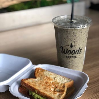 Woods Coffee - Avocado Toast Blueberry Spinach Smoothie - Coffee & Tea Near Me - Bellevue, Washington