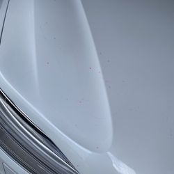 Texaco - Pink soap left on car