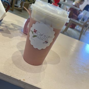 Cafecito Lounge - I got the iced mayita! It's a strawberry chai, it's if not the best chai's I have tried. - Coffee & Tea Near Me - Lodi, California