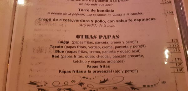 Menu photo 4 Posta del Este Costa del Este, C