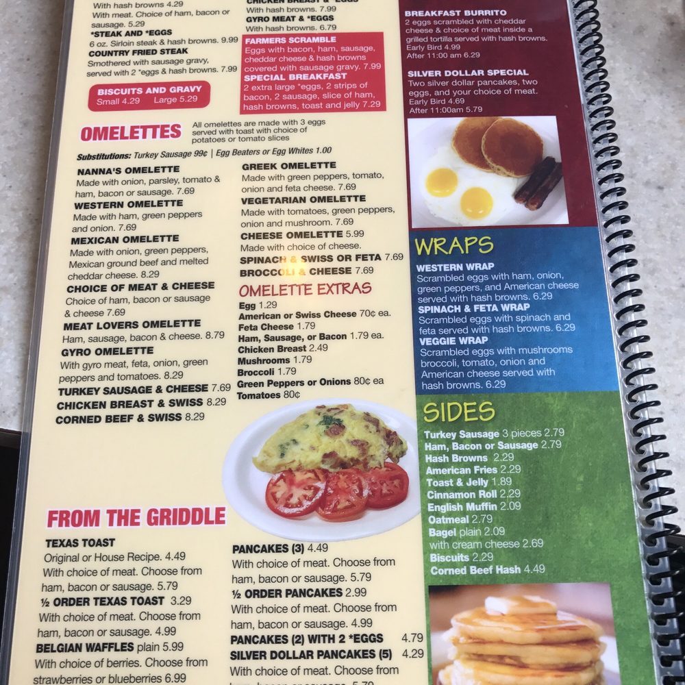 Nanna's Kitchen - Breakfast menu - Diners Near Me - Wyandotte, Michigan Nanna's Kitchen - Breakfast menu - Diners Near Me - Wyandotte, Michigan